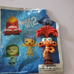Disney Inside Out 2 Orange and Brown Magnet
